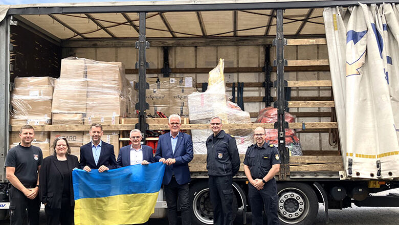 Feuerwehrmaterial für die Ukraine