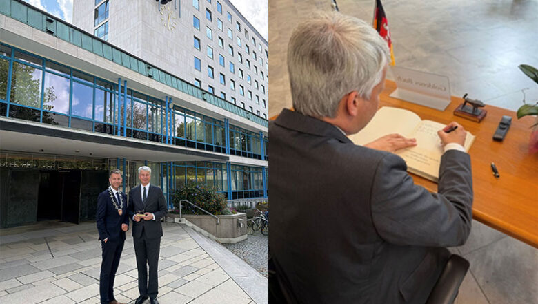 Bundesverkehrsminister Steffen Bilger zu Gast im Wolfsburger Rathaus