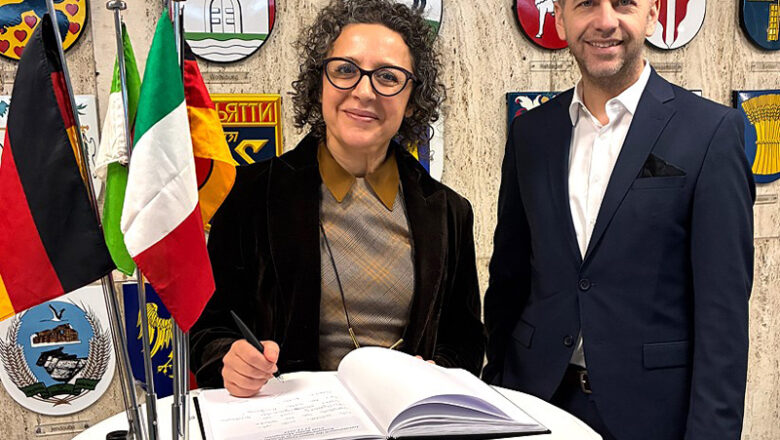 Neue Konsularagentin im Rathaus empfangen