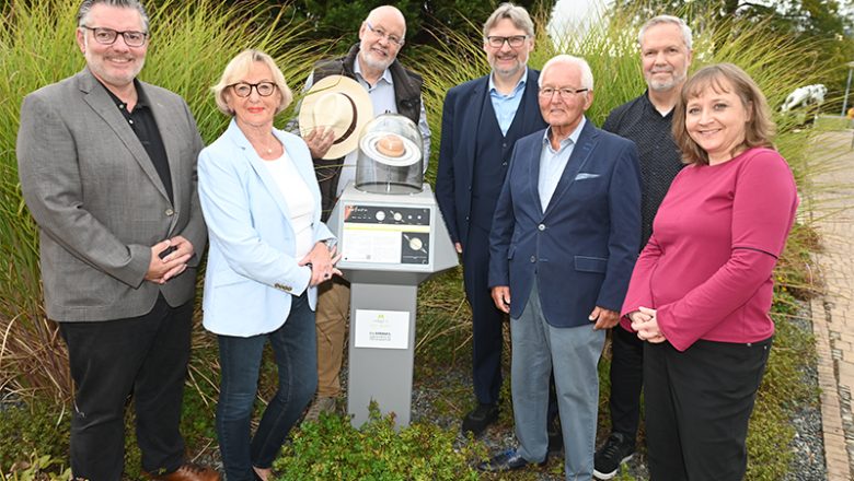 Einweihung der neuen Planeten-Stele „Saturn“ vor dem Planetarium Wolfsburg am 24.09.2024