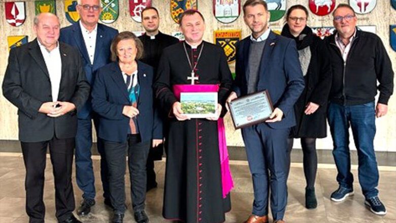 Ukrainischer Bischof im Rathaus empfangen