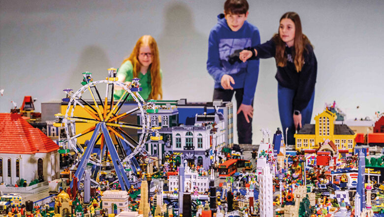 Von einer riesigen Kugelbahn bis zur Winterlandschaft aus LEGO® Steinen