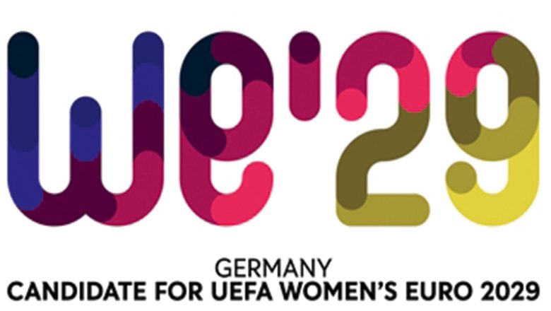 DFB veröffentlicht Logo und Slogan zur Bewerbung um die UEFA Women’s EURO 2029