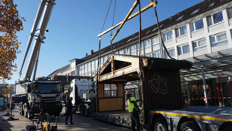 Aufbau des Wolfsburger Weihnachtsmarkts gestartet