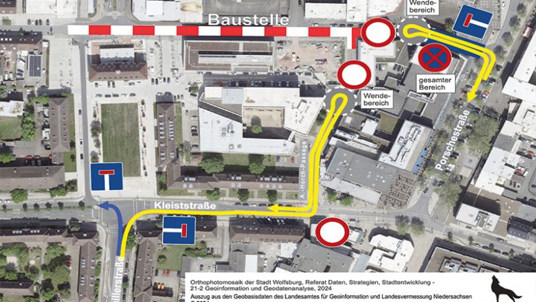 Baustelle in der Poststraße