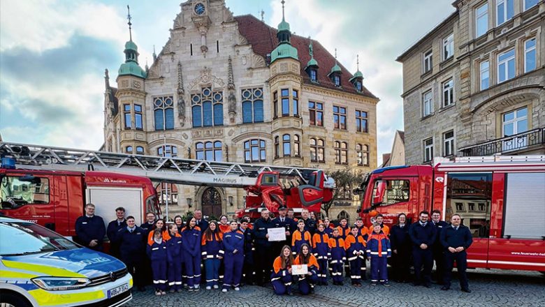 Spendenübergabe an die Kinder- und Jugendfeuerwehren der Stadt Helmstedt